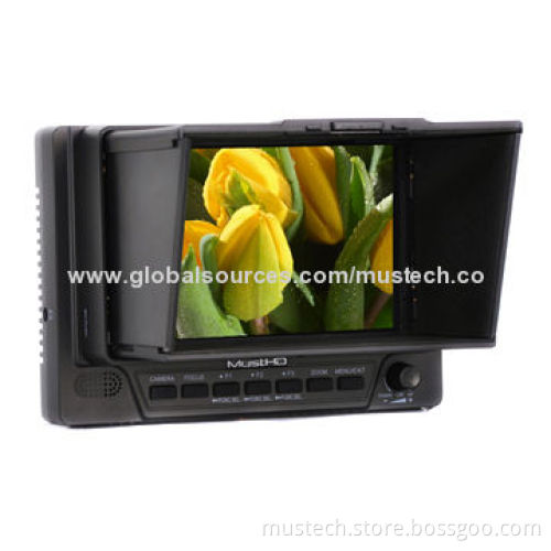 5-inch camera top field monitor with HDMI input/output